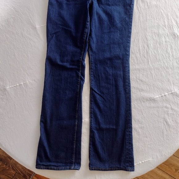 Old Navy Kicker Boot-Cut Extra High Rise Dark Wash Jeans Size 8 - Picture 5 of 5